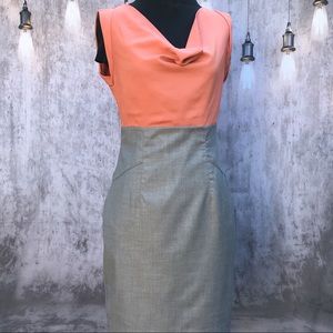 Love 21 Dress Coral & Grey. Career XS/TP