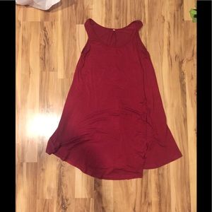 Red shift dress