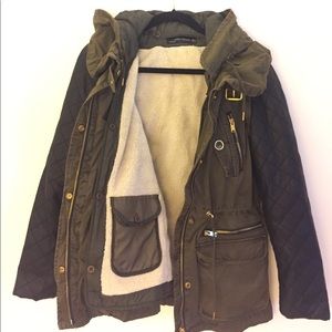 Zara parka utility jacket