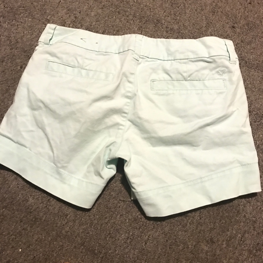 Light mint green shorts