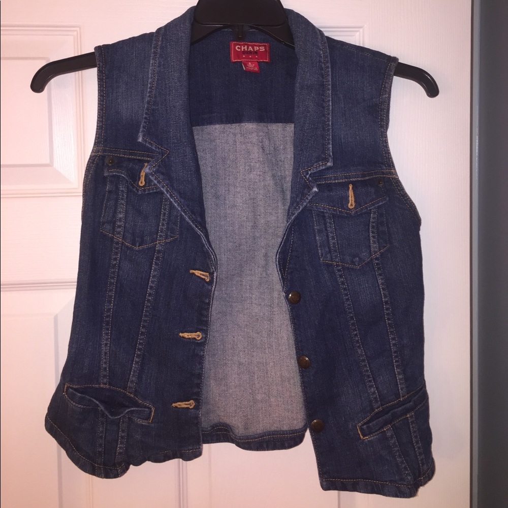 Blue jean vest