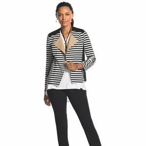 Chico's Blocked Moto Jacket