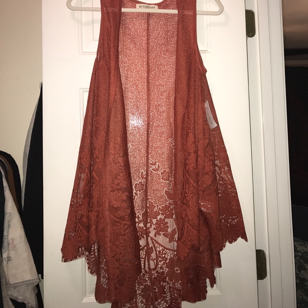 Lace kimono dress