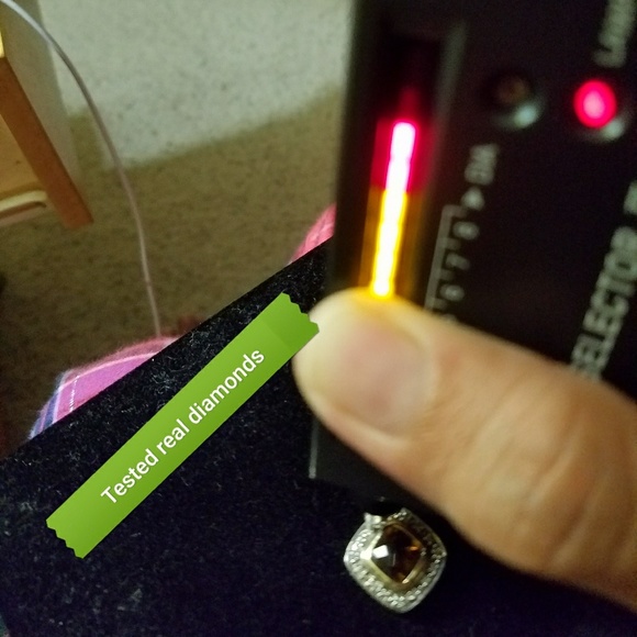 14KT/925 OMEGA/CITRINE SLIDE NECKLACE - Picture 5 of 8