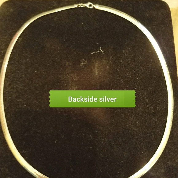 14KT/925 OMEGA/CITRINE SLIDE NECKLACE - Picture 6 of 8