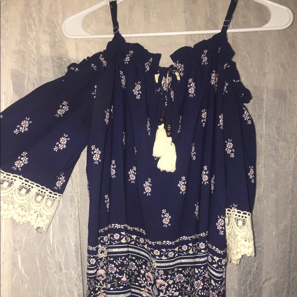 Rewind off shoulder spaghetti strap top