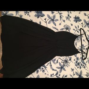 Strapless black Sandro dress