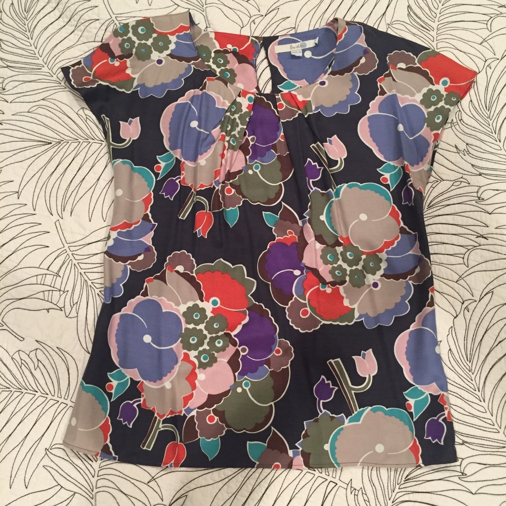 Boden Floral Print Blouse - Size US 6