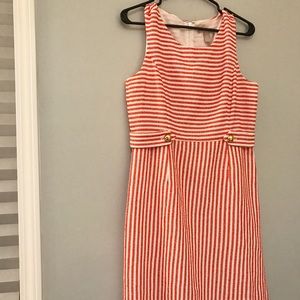 Striped dress from Banana Republic
