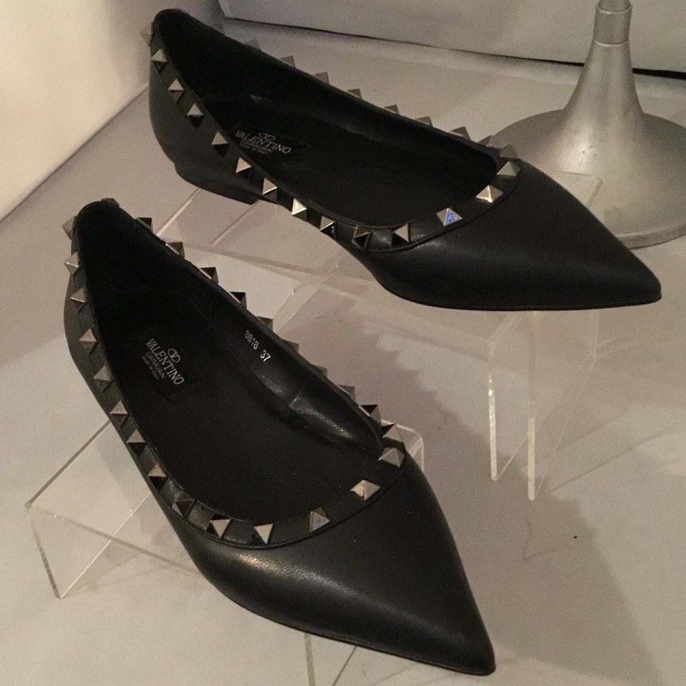 "SOLD' VALENTINO ROCKSTUD FLATS