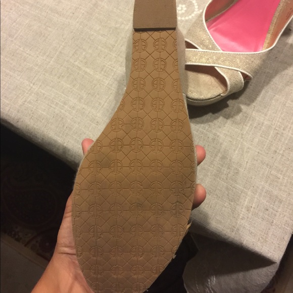 lilly pulitzer wedges slingback canvas - Picture 7 of 7