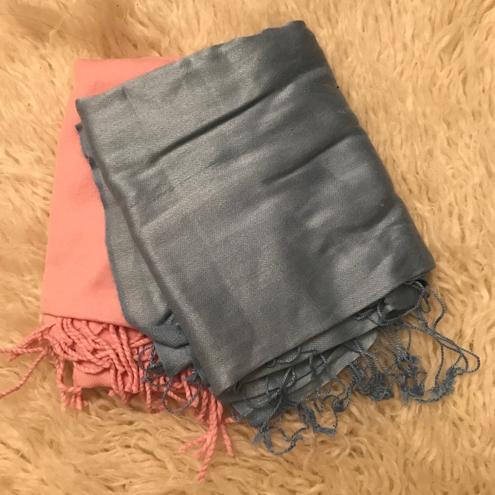 Pink & Blue Pashminas
