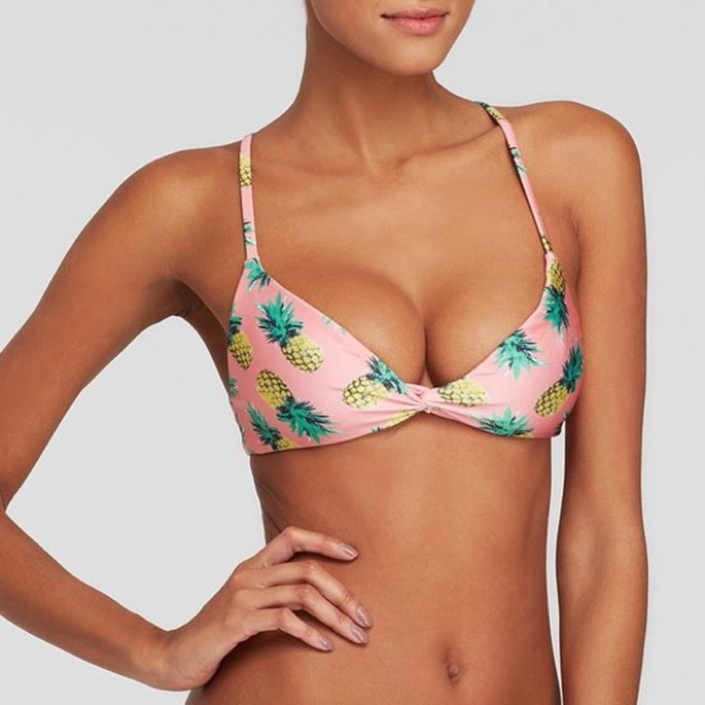 Wildfox Swim pineapple top, size small