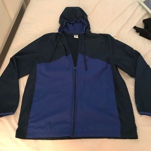 3 for $15! Men's XL blue windbreaker with hood