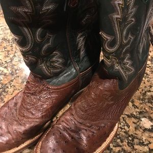 Women's Lucchese Full Quill Boots 9.5 B like new