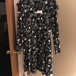 Brand new with tags topshop dress with ruffle