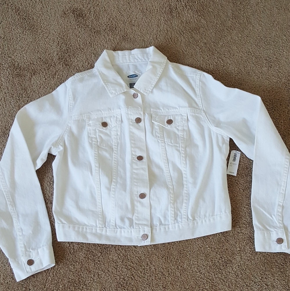 NWT White Old Navy Jean Jacket