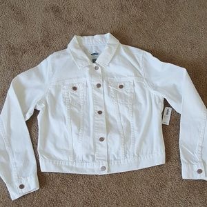 NWT White Old Navy Jean Jacket