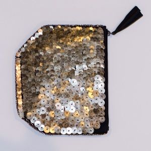 Ecote gold coin clutch
