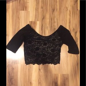 Black Lace crop top