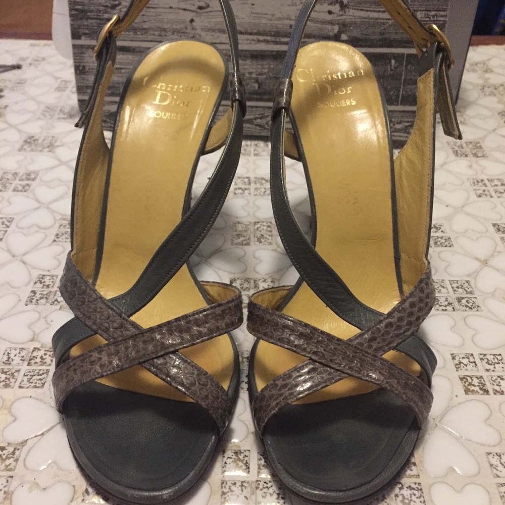Vintage Christian Dior Strappy Sandals 6