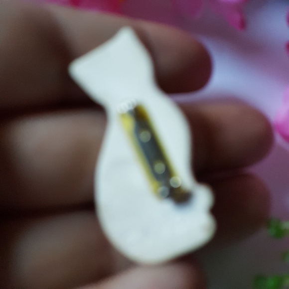 Pretty VTG Simese Cat Brooch - Picture 2 of 2
