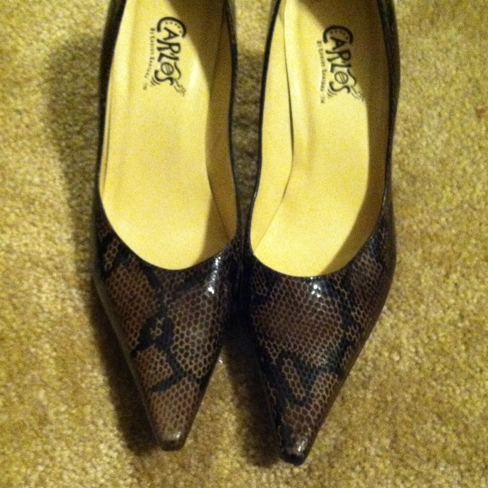 Snake skin heels