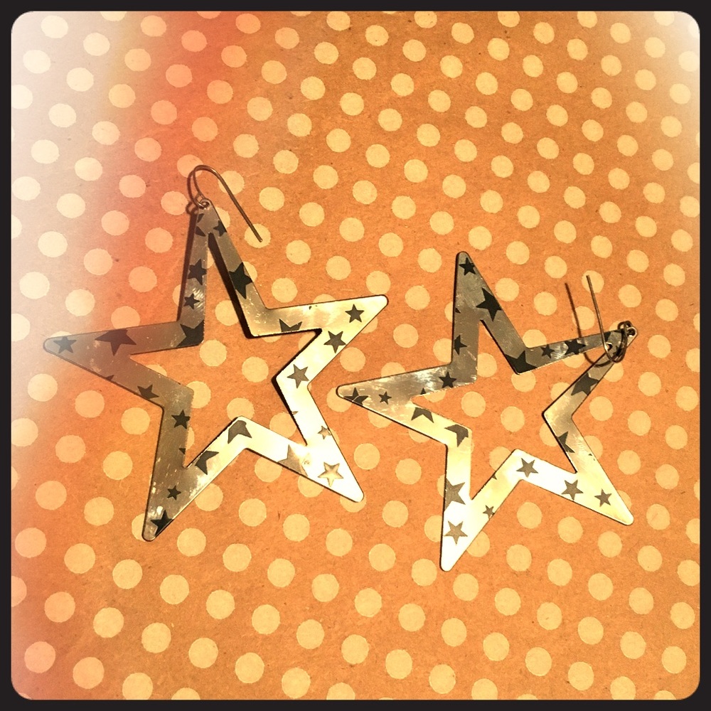 Metal Star Earrings
