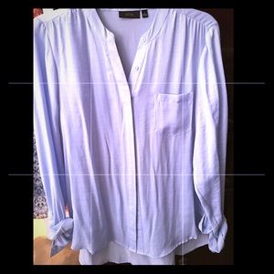 APT 9 icy blue blouse
