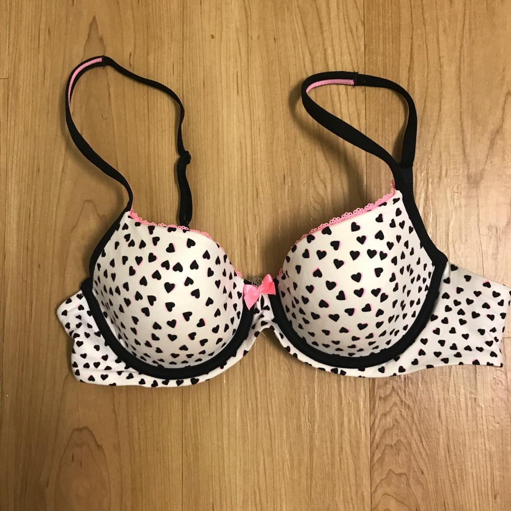 Victoria Secret Heart Polka Dot Bra