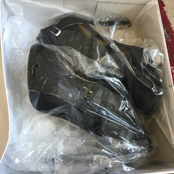 Nine West Suede Black Heel Stiletto with box 9.5 - Picture 7 of 8