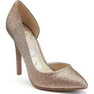 Juicy Coutoure Gold Glitter Heels