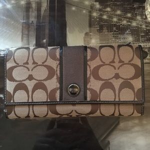 Coach brown wallet