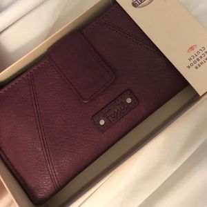 Fossil Wallet ( purple/eggplant)