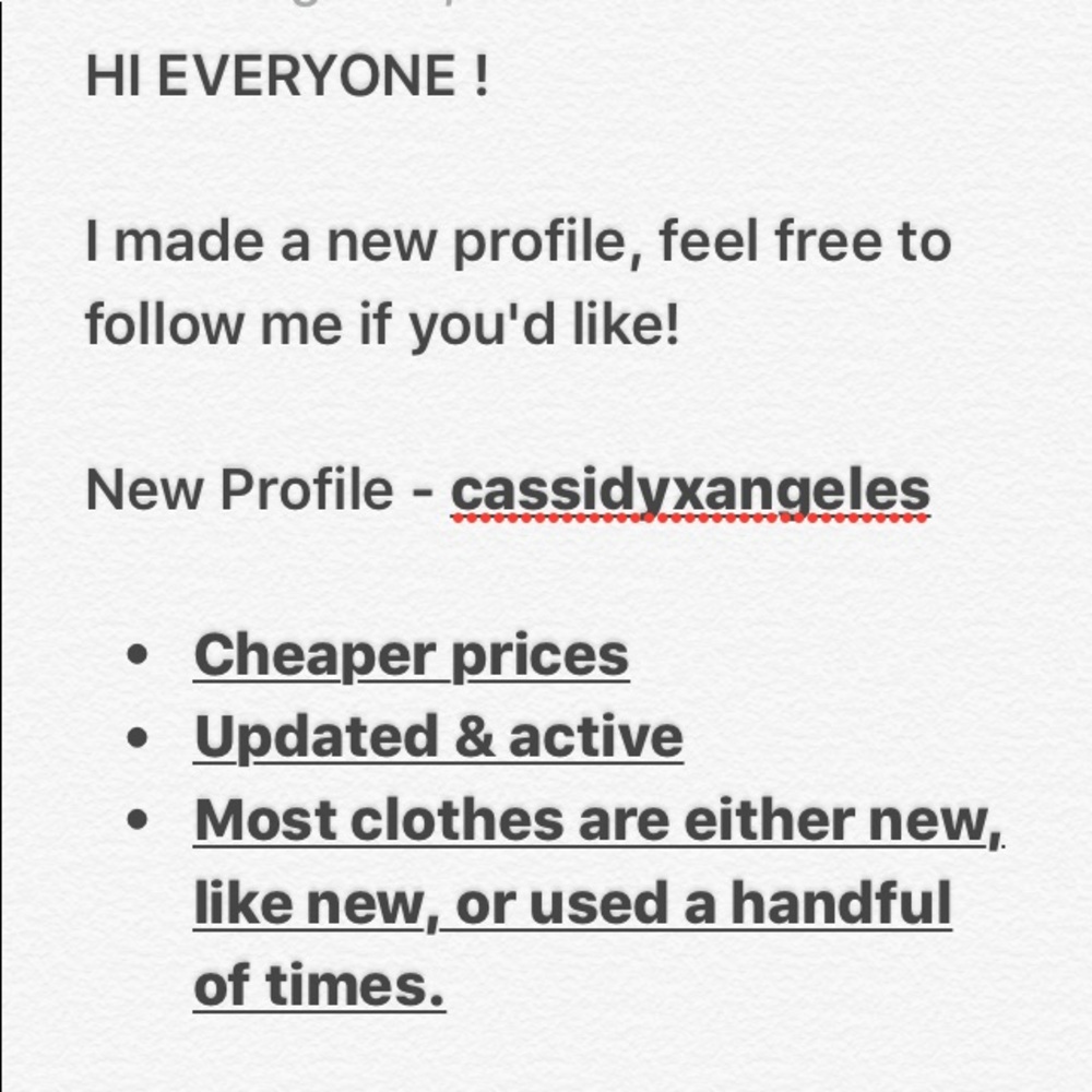 NEW PROFILE! ✅