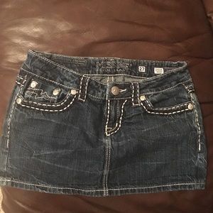 Miss Me denim mini skirt