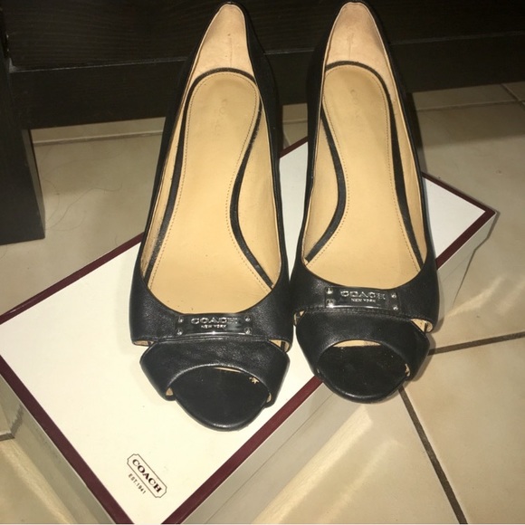 Coach Wedges - Black - Picture 1 of 3