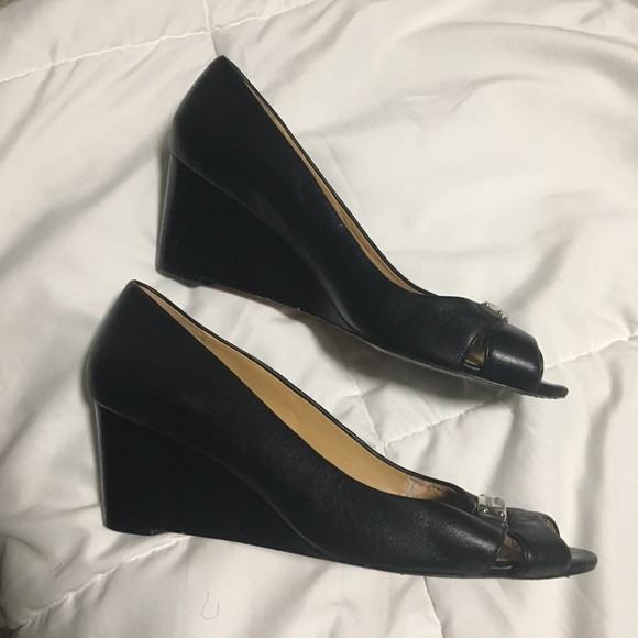 Coach Wedges - Black - Picture 2 of 3