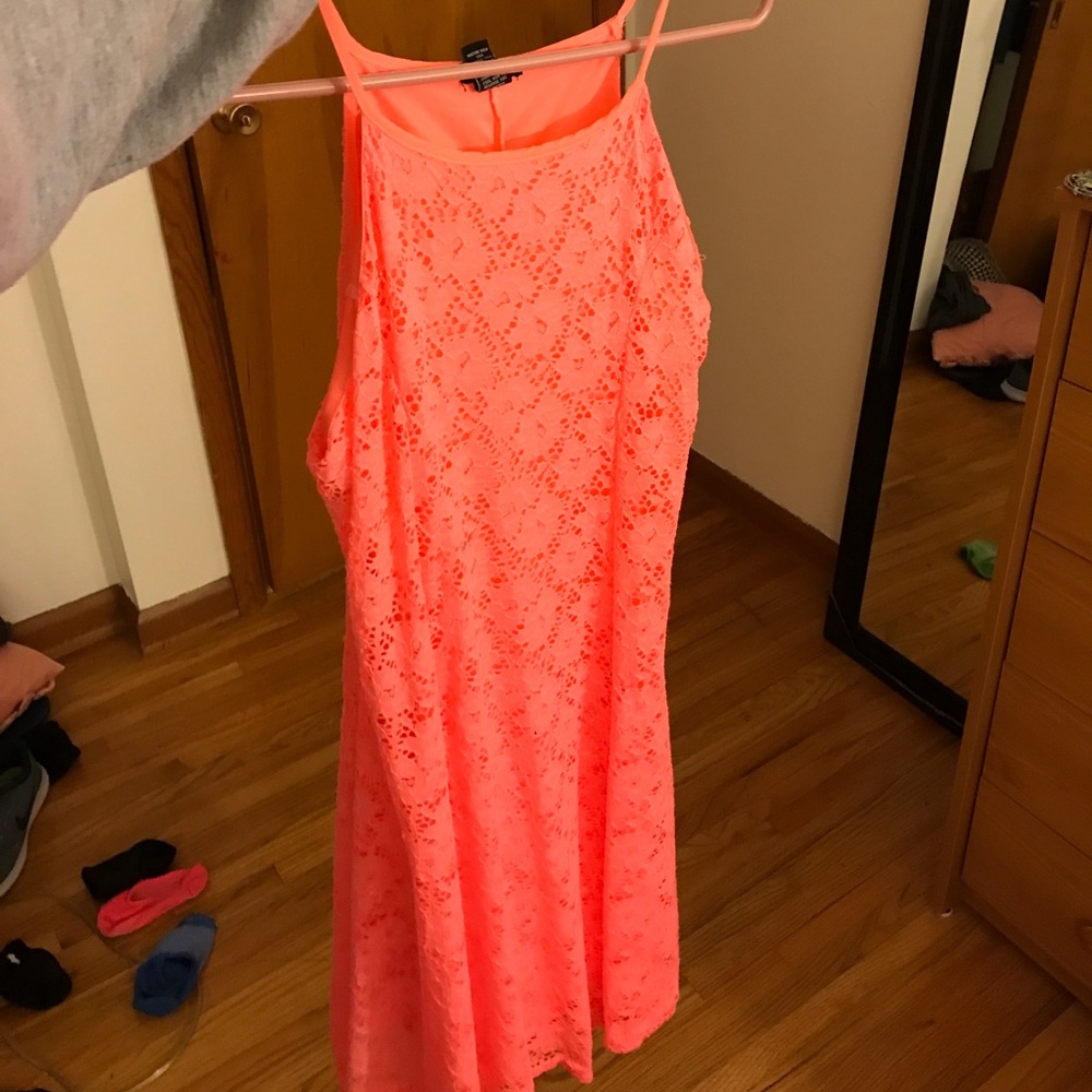 Coral spring/summer dress