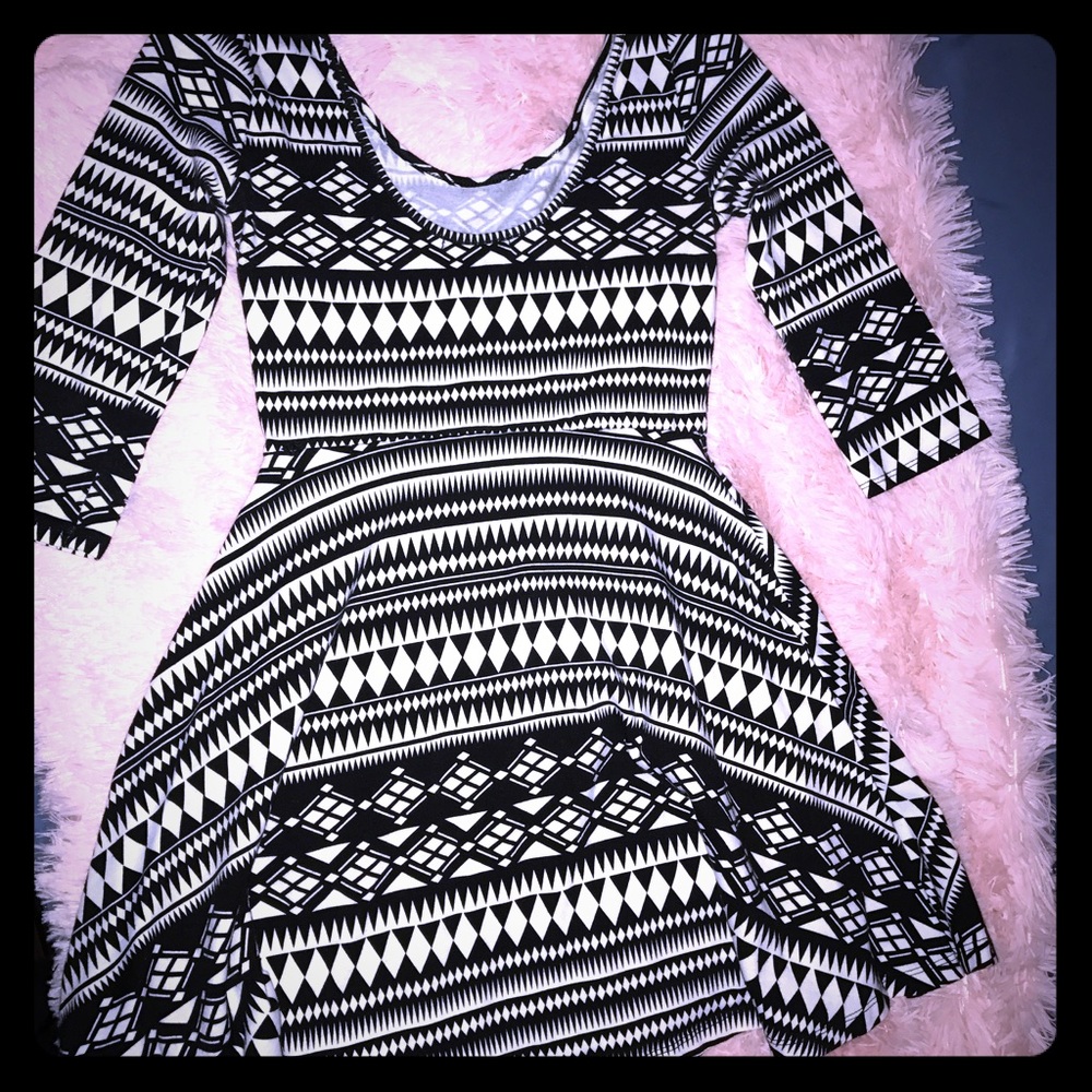 Tribal print mini dress