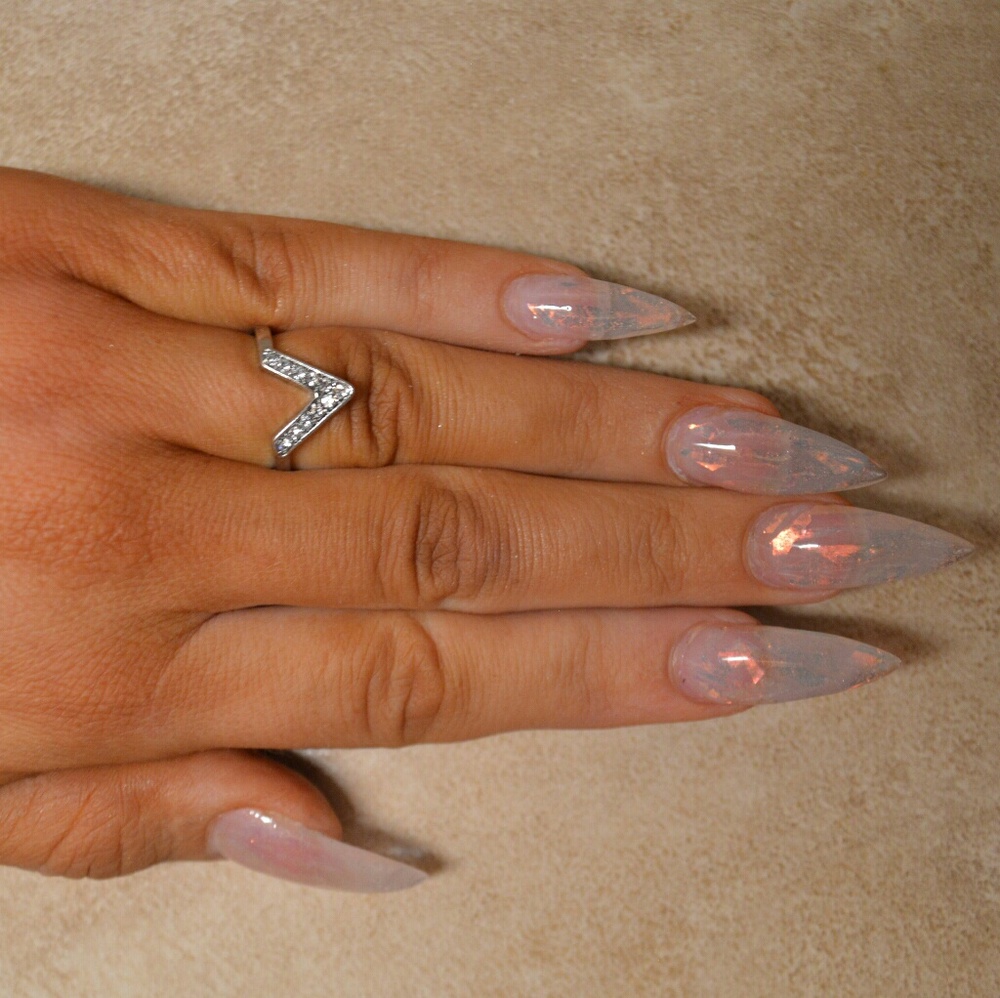 Brand New Silver Chevron CZ Pave Stacking Ring - Picture 2 of 5
