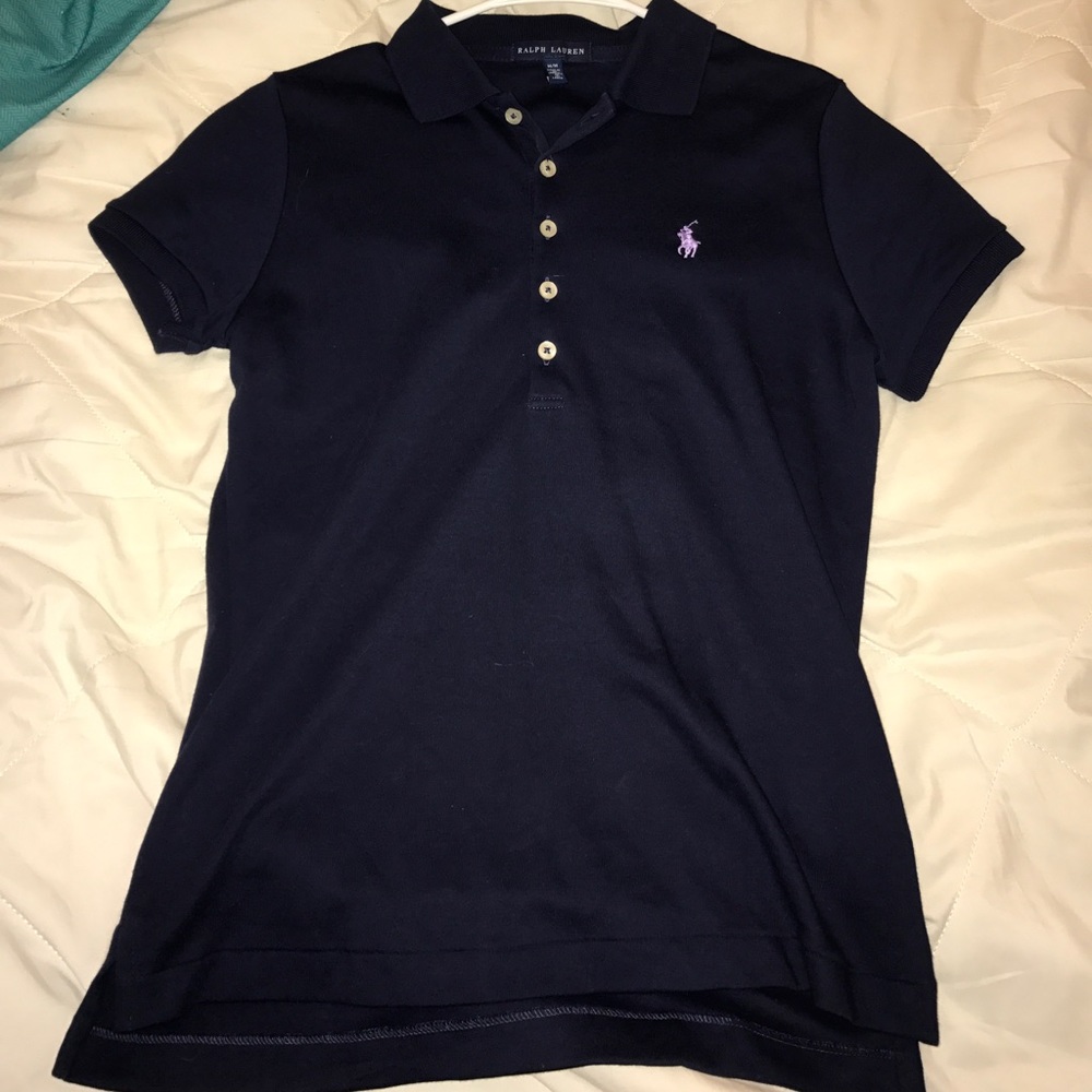 Navy/purple ralph lauren polo