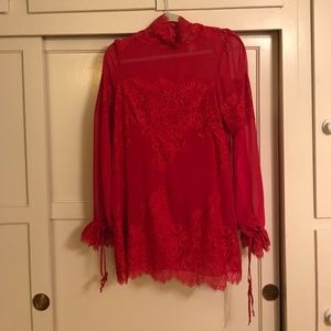 HAHT Red Lace Dress Never Been Worn