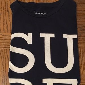 Saturday NYC Surf Graphic Tee Shirt Size L Vintage