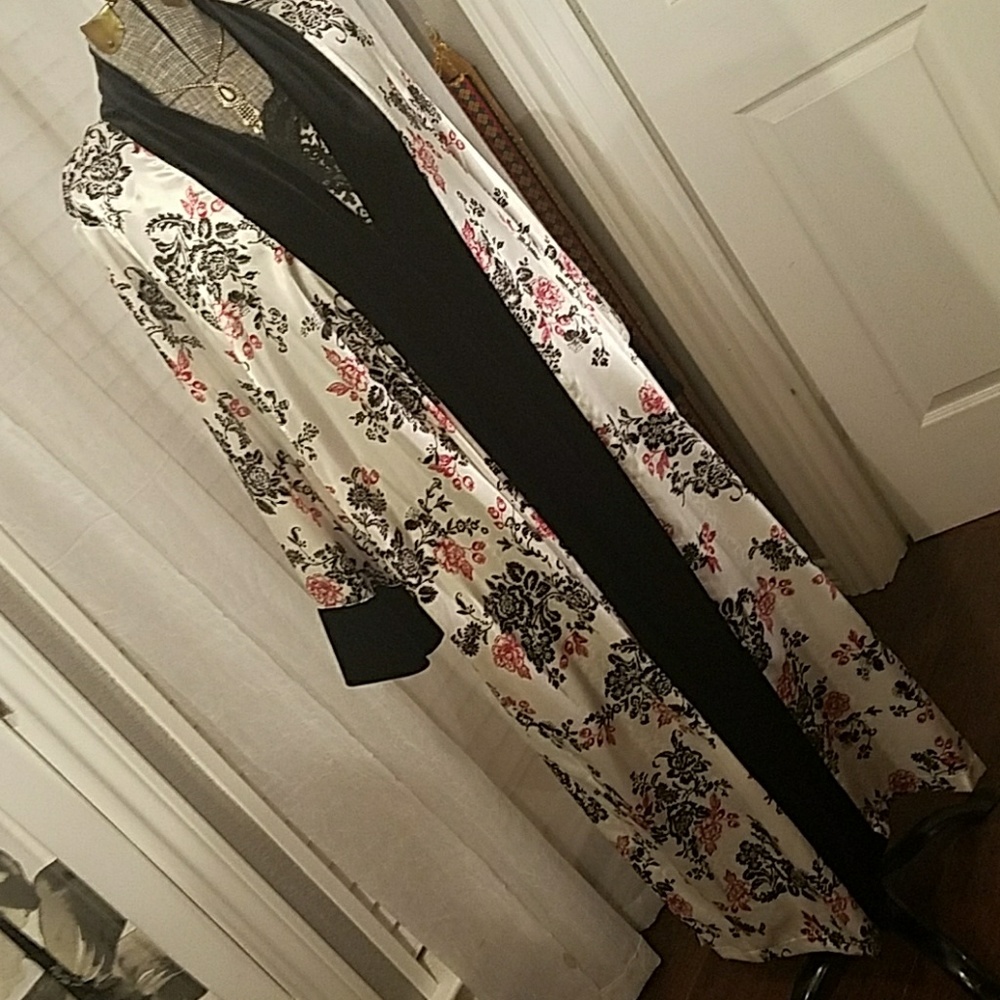 1920s style lounge wear. Robe & 2 satin gowns