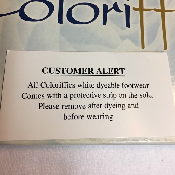 Coloriffics Dyeable White Satin Shoes - Picture 6 of 7