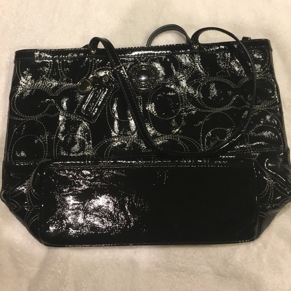 Black, Coach purse. VGUC! - Picture 1 of 7