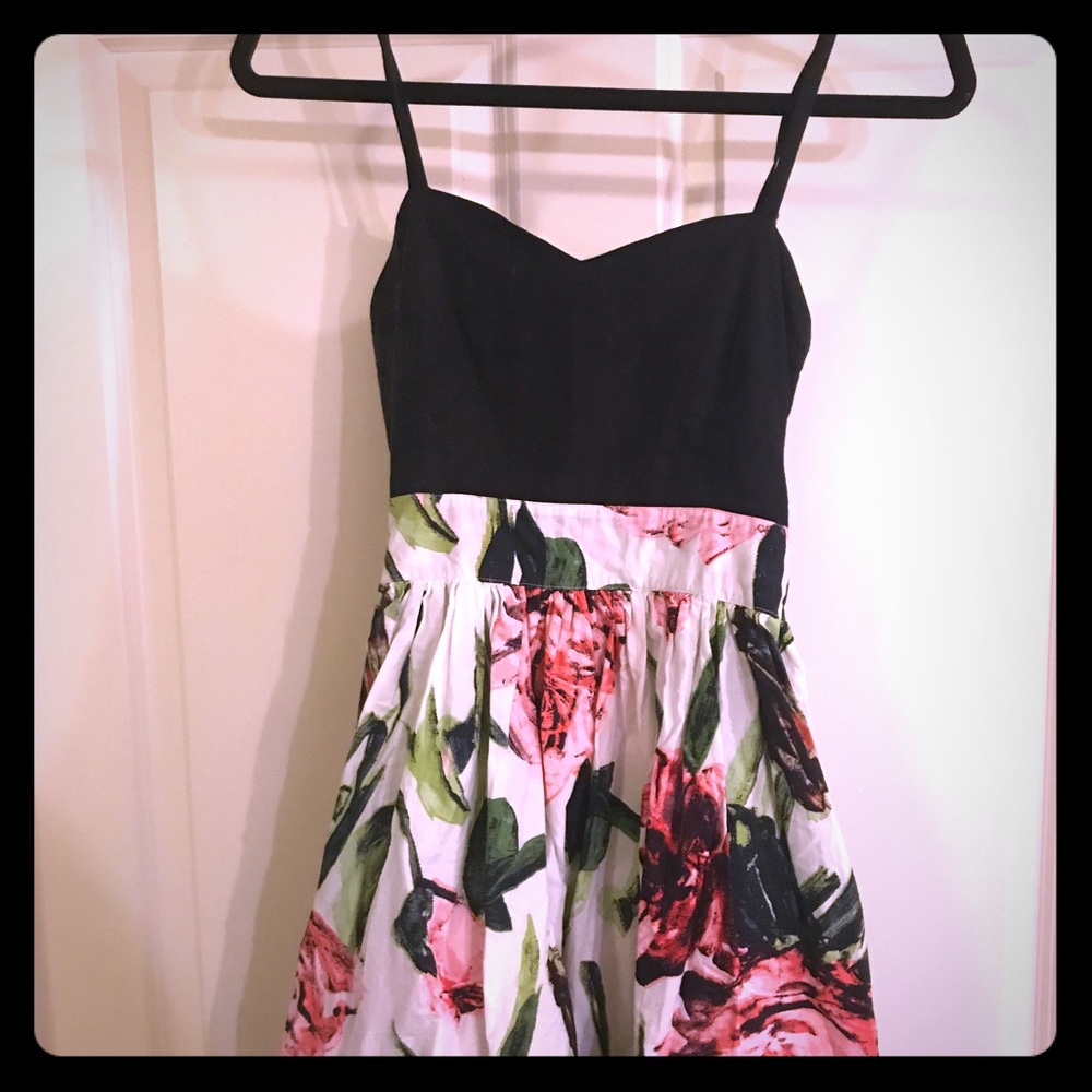 Ginger Lamb Floral Fit and Flare mini dress size S