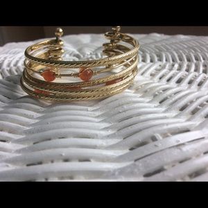 Peach and Gold Bracelet!