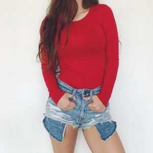 Red Long Sleeve Shirt